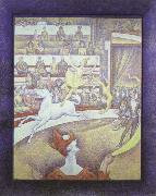 Georges Seurat circus oil painting